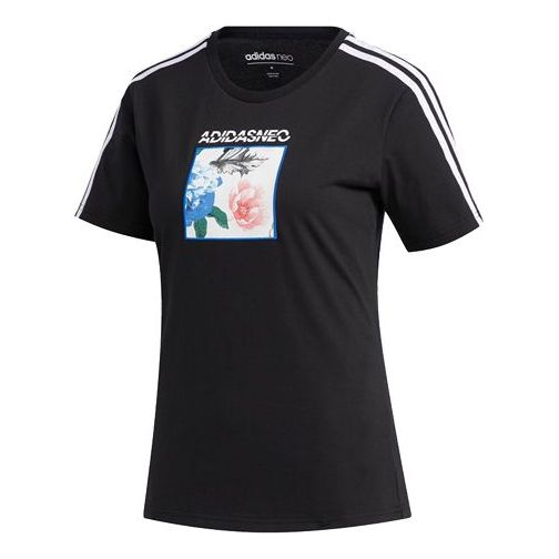 Tričko adidas Originals Neo Faves Graphic Short Sleeve T-Shirt Čierna | FP7324, 0