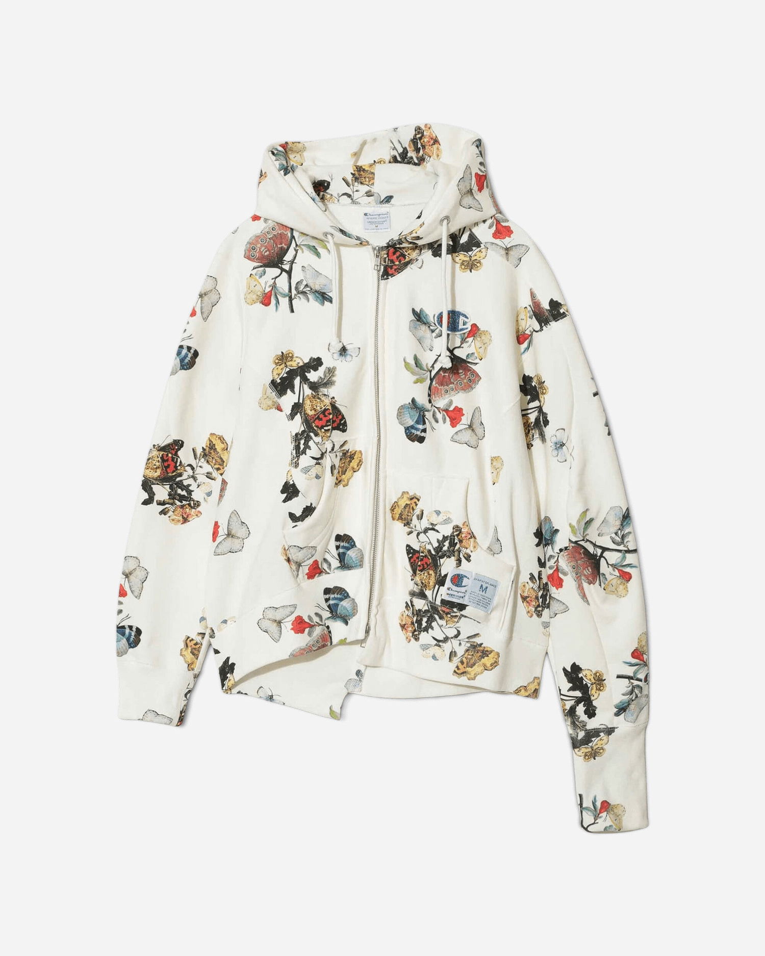 Mikina UNDERCOVER Butterfly Floral All-Over Print Fleece Zip Hoodie Rôznofarebný | UC2E1802-2 001, 0