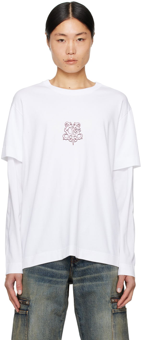 Tričko Givenchy Layered T-Shirt Biela | BM71G53YJK100, 0