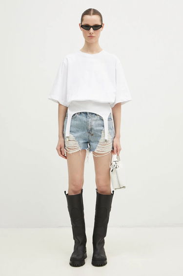 Tričko Fiorucci White Suspender T-Shirt Biela | W01FMTSH263CJ01WH01, 5