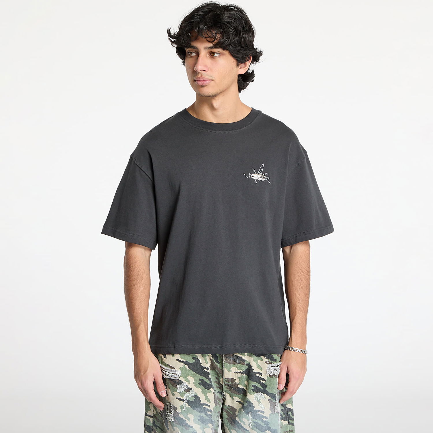 Tričko Footshop FTSHP Everyday T-Shirt Pebble Čierna | FTSHP_445, 0