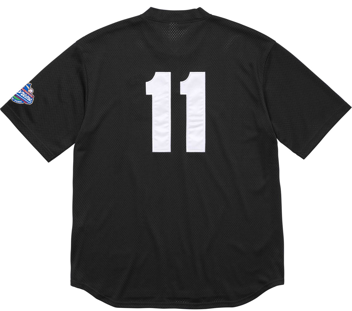 Dres Supreme S Logo Baseball Henley Čierna | FW24KN27 BLACK, 1