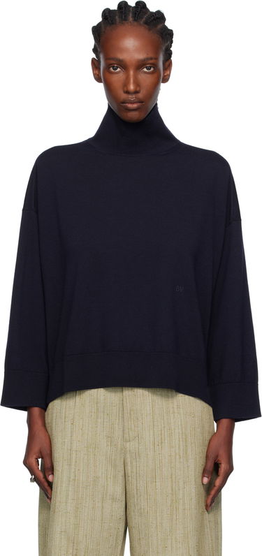 Sveter Bottega Veneta Bottega Veneta Classic Wool Turtleneck Navy | 753815 V37J0, 0