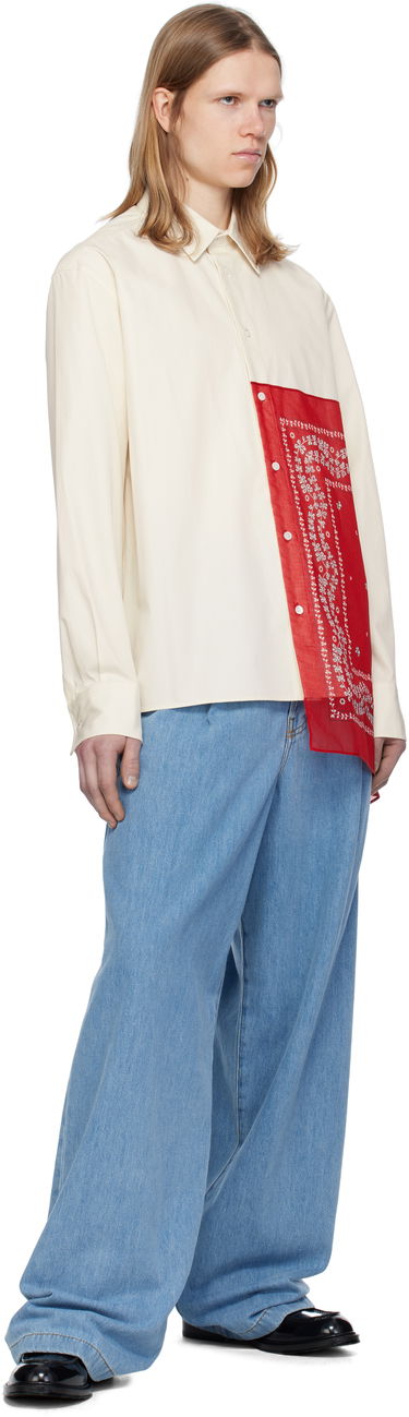 Košeľa LANVIN Lanvin Straight Bandana Shirt Biela | RM-SI0207-6031-P25, 3