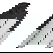 Colorblock Hooded Down Jacket