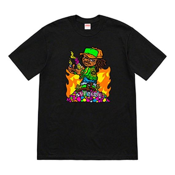 Tričko Supreme Kids' Molotov Graphic Short Sleeve T-Shirt Čierna | SUP-SS19-720