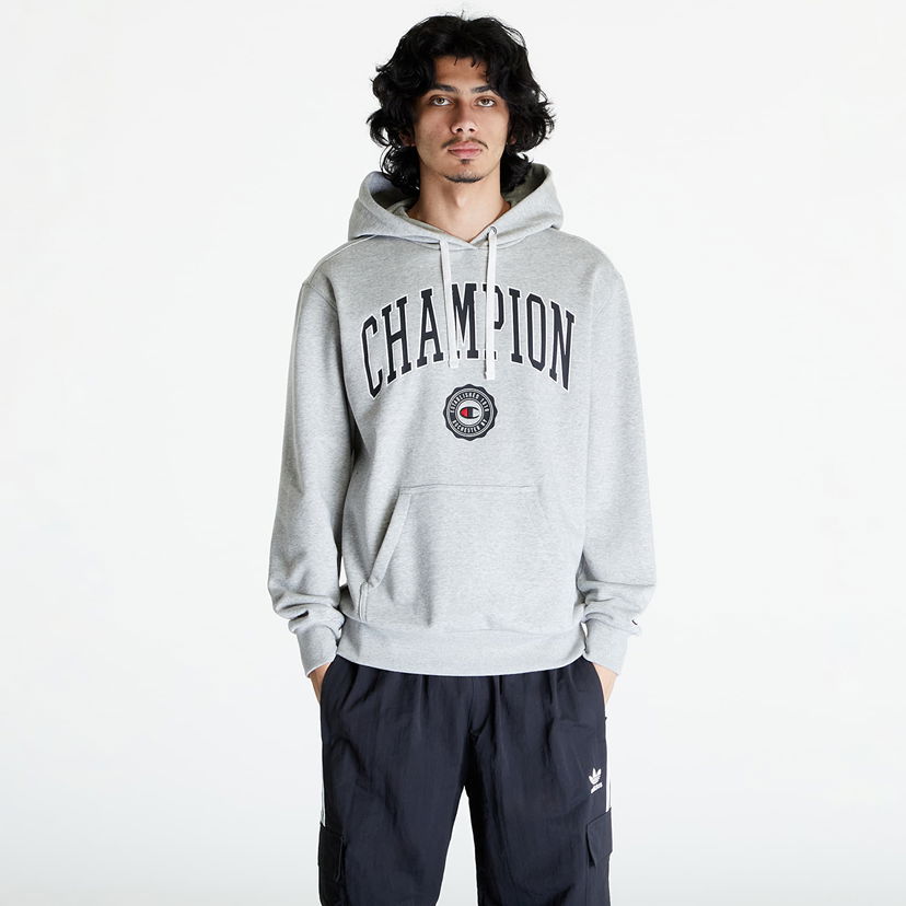 Mikina Champion Men's hoodie Hooded Sweatshirt Gray Šedá | 219830 CHA EM031