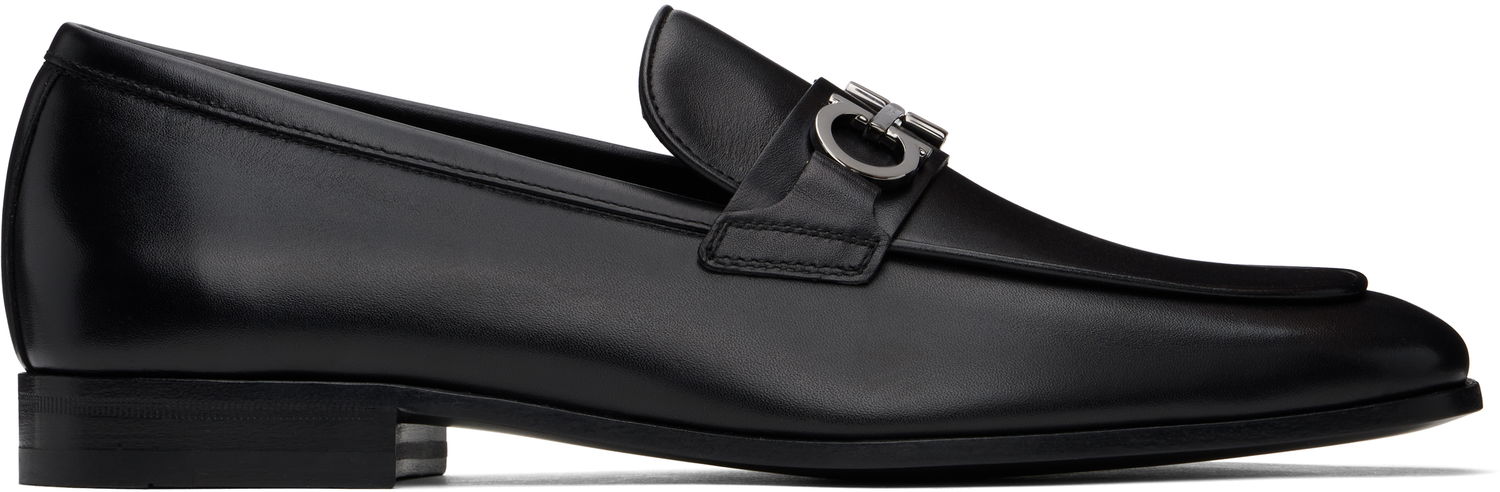 Tenisky a topánky FERRAGAMO Salvatore Ferragamo Gancini Ornament Loafers Čierna | 778978, 0