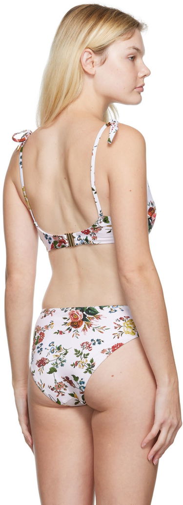 Plavky Erdem Erdem Thea Floral Print Bikini Top Biela | VC22_3017SWV, 2