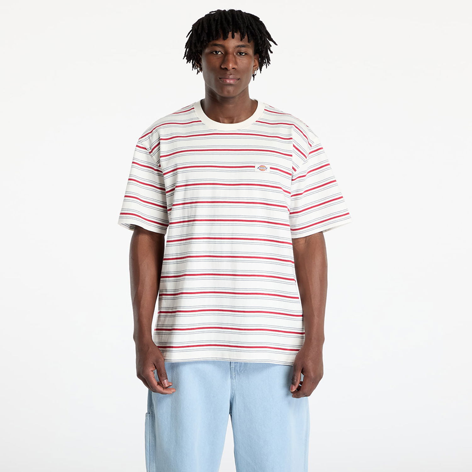 Tričko Dickies Dickies Lewistown Stripe Short Sleeve T-Shirt Biela | DK0A4Z8SC481, 0