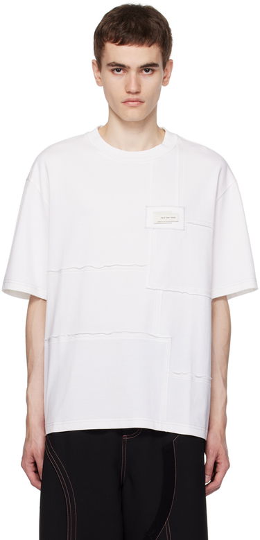 Tričko Feng Chen Wang Feng Chen Wang Paneled T-Shirt Biela | FMF16TS03, 0