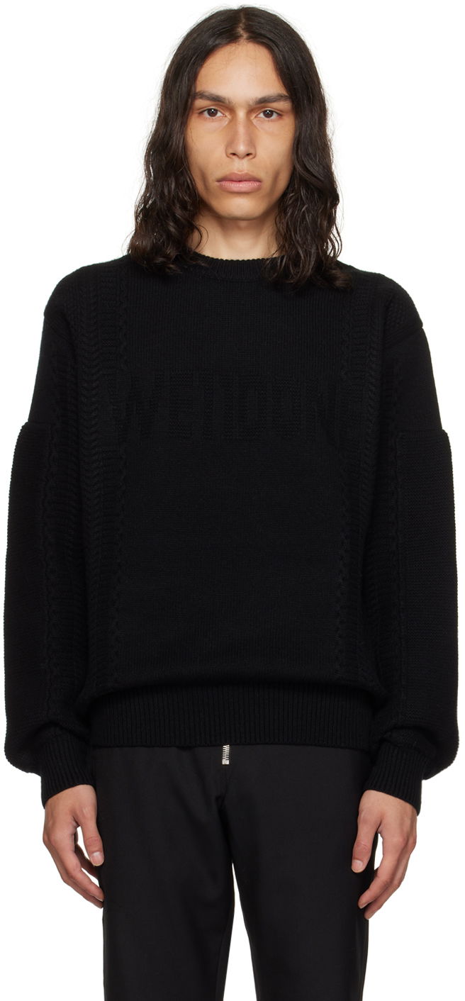 Sveter We11done We11done Square Patch Sweater Čierna | WD-KT3-23-643-U-BK, 0