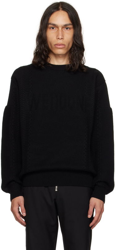 Sveter We11done We11done Square Patch Sweater Čierna | WD-KT3-23-643-U-BK, 0