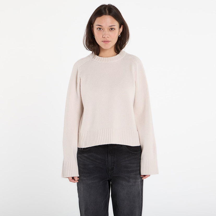 Sveter Samsoe Samsoe Satilly Knitted Crewneck Sweater Béžová | F25400040_140002TCX