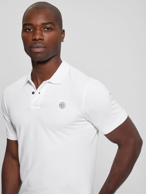 Polo tričko GUESS Classic Polo Biela | M2YP24KC9T1, 0