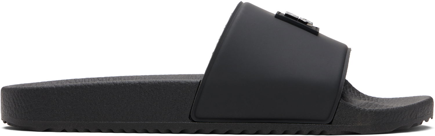 Tenisky a topánky BOSS Hugo Contrast-Logo Strap Slides Čierna | 50548671, 0