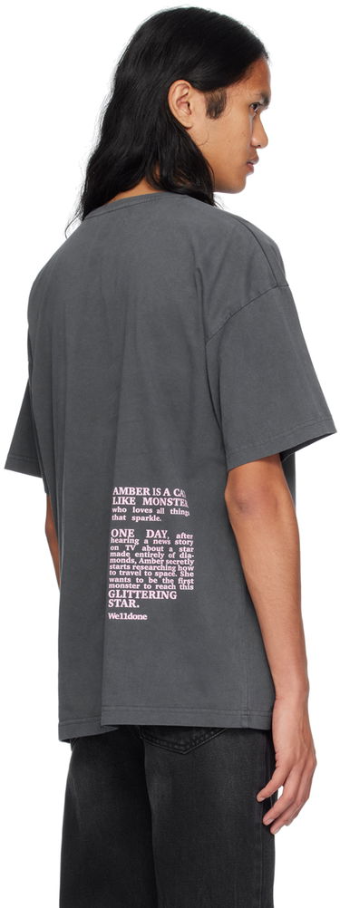 Tričko We11done We11done Lettering T-Shirt Šedá | WD-TT2-24-761-U-CH, 2