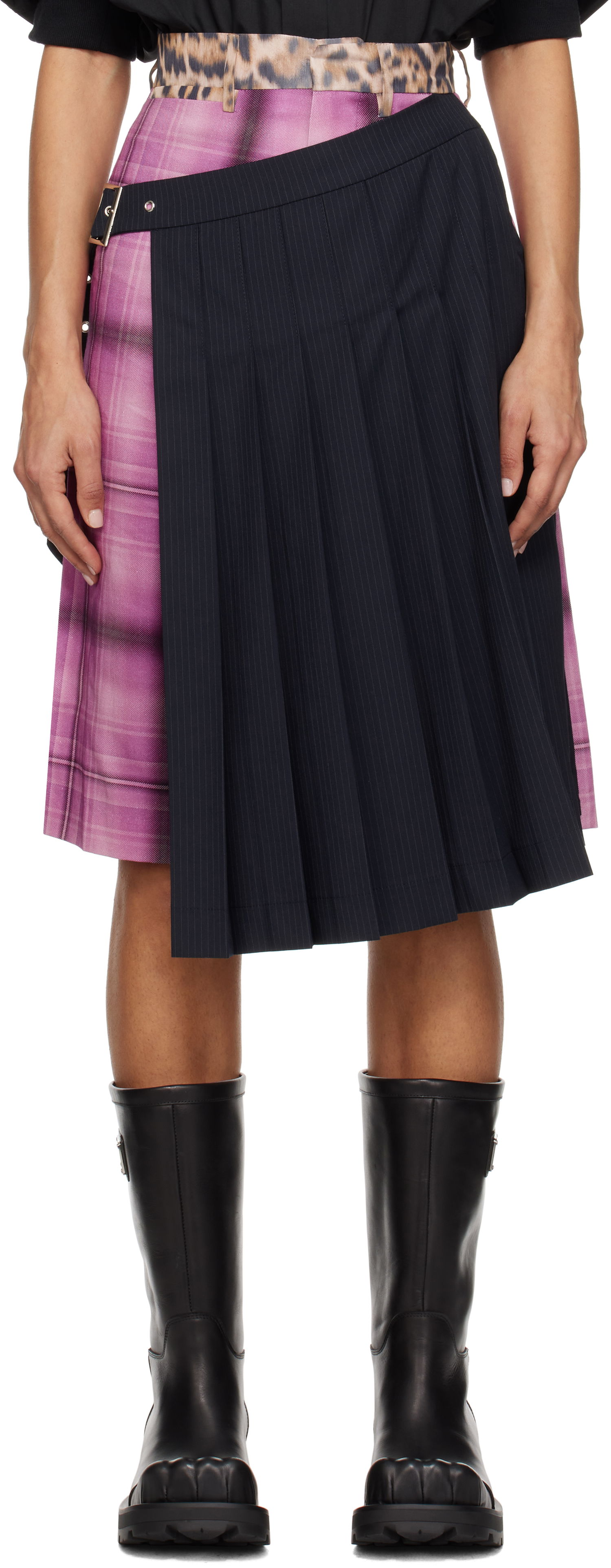 Sukňa Charles Jeffrey Loverboy Pleated Skort Ružová | 42040202, 0