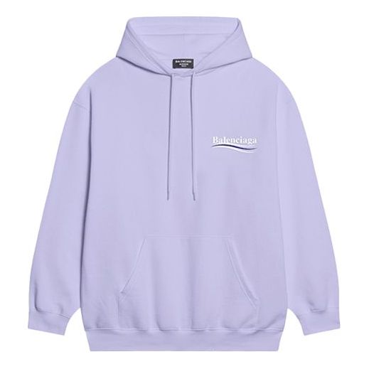 Mikina Balenciaga Campaign Medium Fit Hoodie Fialová | 600583TKVI93072