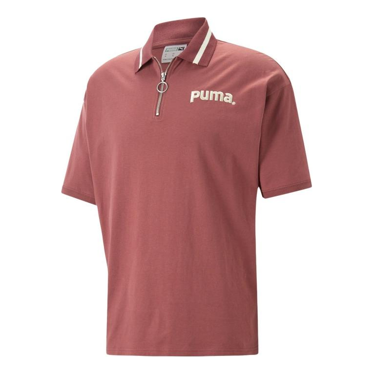Polo tričko Puma Half-Zip Polo Shirt Červená | 622541-49, 0