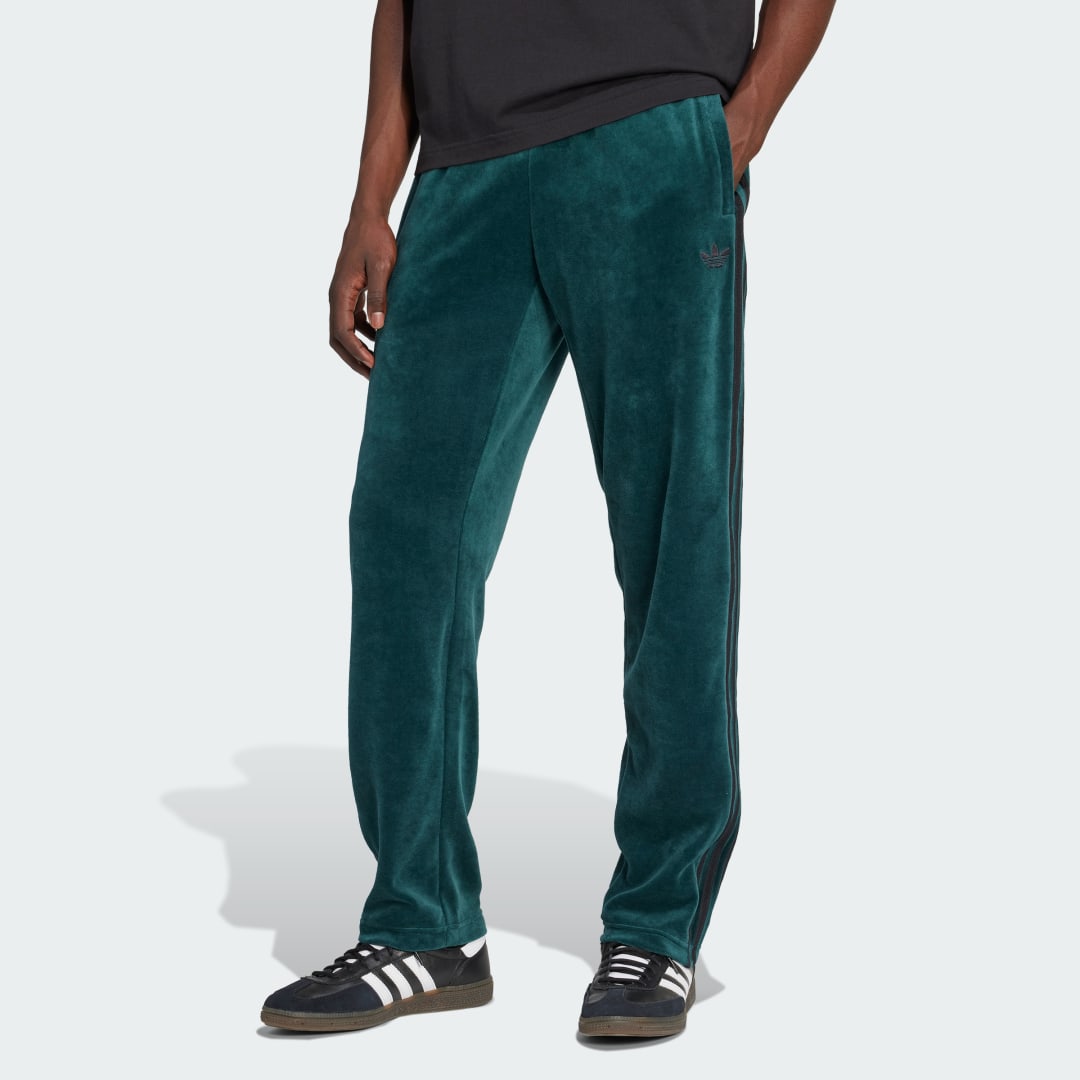 Tepláky adidas Performance Adicolor SST Velour Track Pants Zelené | JX1551, 0