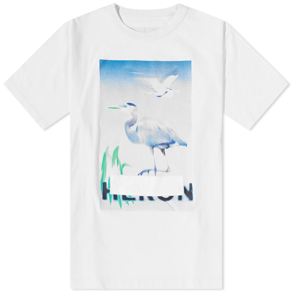 Tričko HERON PRESTON Censored Heron Tee Biela | HMAA032S23JER0020140, 0