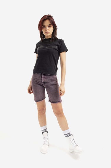 Tričko Aries Shrunken Zip Tee Čierna | AR40330, 1