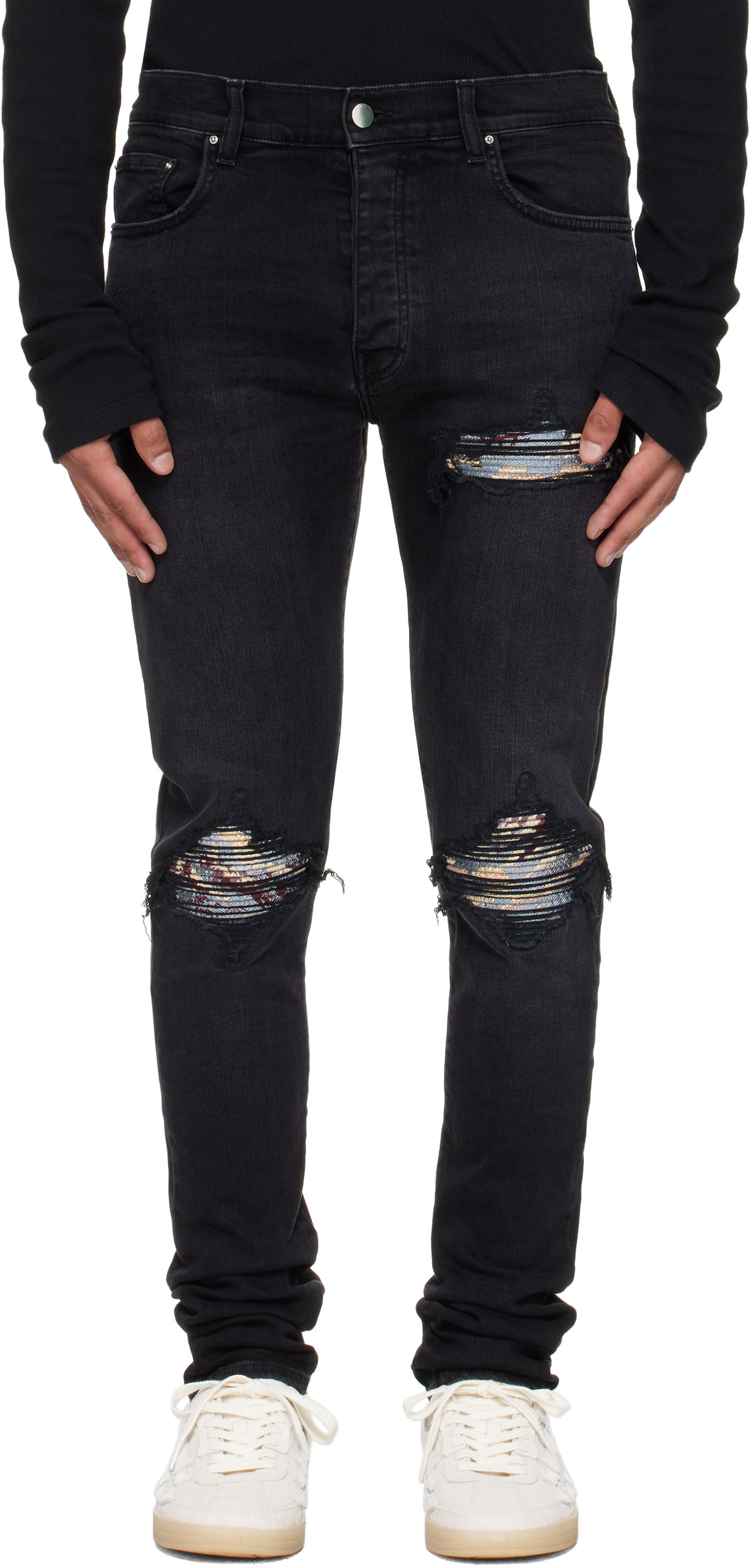 Džínsy AMIRI AMIRI Crane MX1 Jeans Čierna | AMDNSY1172, 0