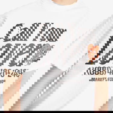 Tričko MARKET Call My Lover Graphic Tee Biela | 399002193-WHT, 5