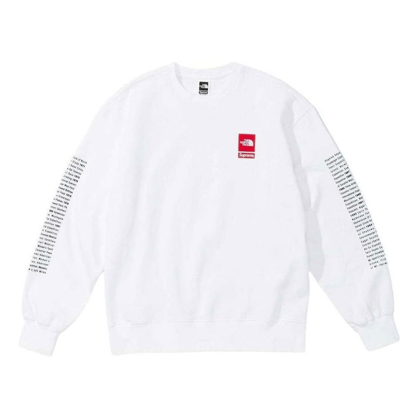 Mikina Supreme Crewneck Sweatshirt Biela | SUP-SS24-049