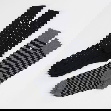 Ponožky Polo by Ralph Lauren Dot Stripe Crew Socks 2Pack Rôznofarebný | 449655259002, 1