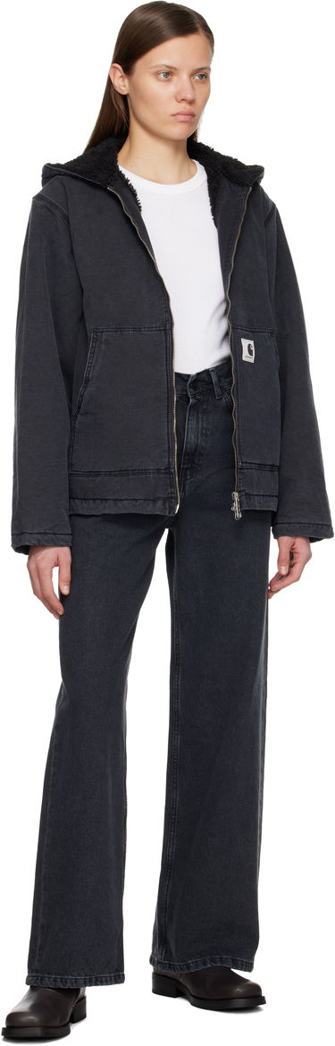 Bomber bunda Carhartt WIP Work In Progress Hooded Mitch Bomber Jacket Čierna | I036317 890J, 3