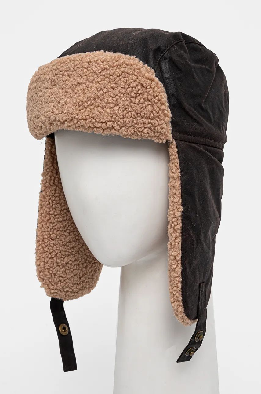 Klobúk Barbour Waxed Cotton Trapper Hat Hnedá | MHA0710, 0