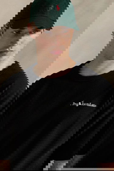 Tričko Polo by Ralph Lauren Polo Ralph Lauren Embroidered Logo Short-Sleeve Crew Neck T-Shirt Čierna | 710964714, 3