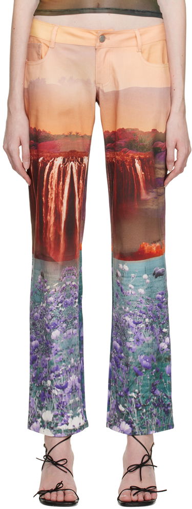 Džínsy Miaou Miaou Atlas Print Trousers Rôznofarebný | 1023SCOASL, 0