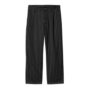 Nohavice Carhartt WIP Striped Relaxed Fit Workwear Pants Čierna | I034438_9, 1