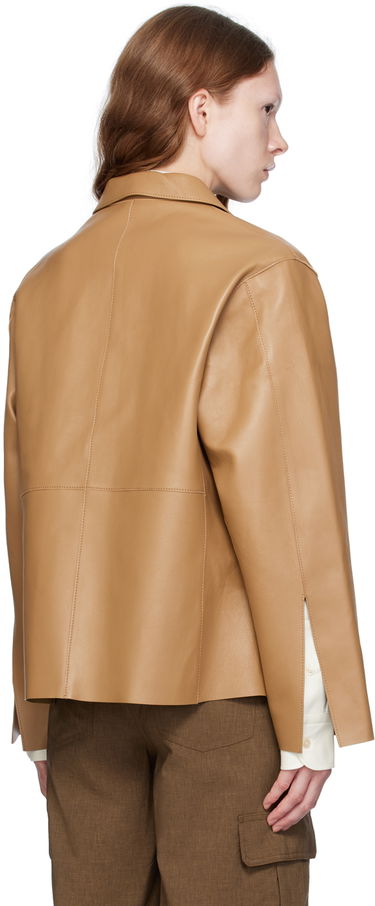 Bunda TOTEME Army Leather Jacket Béžová | 233-108-737, 2