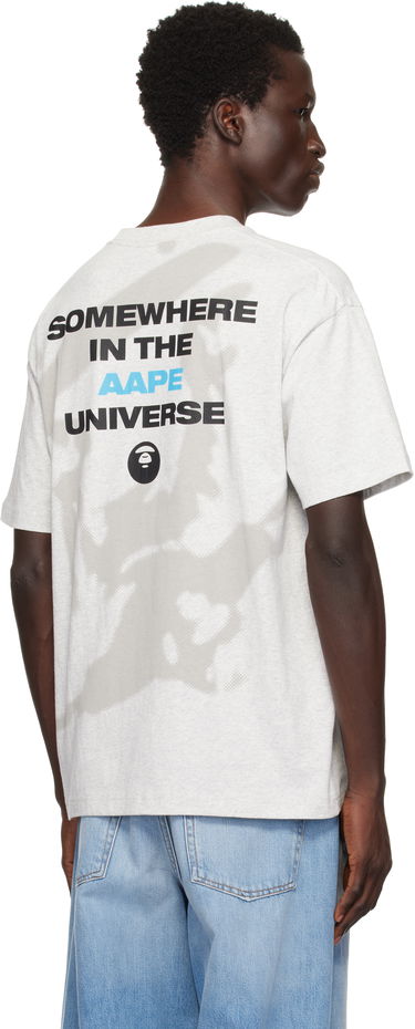 Tričko AAPE by A Bathing Ape AAPE by A Bathing Ape Theme Logo T-Shirt Šedá | AAPTEM1553XANWH2, 2