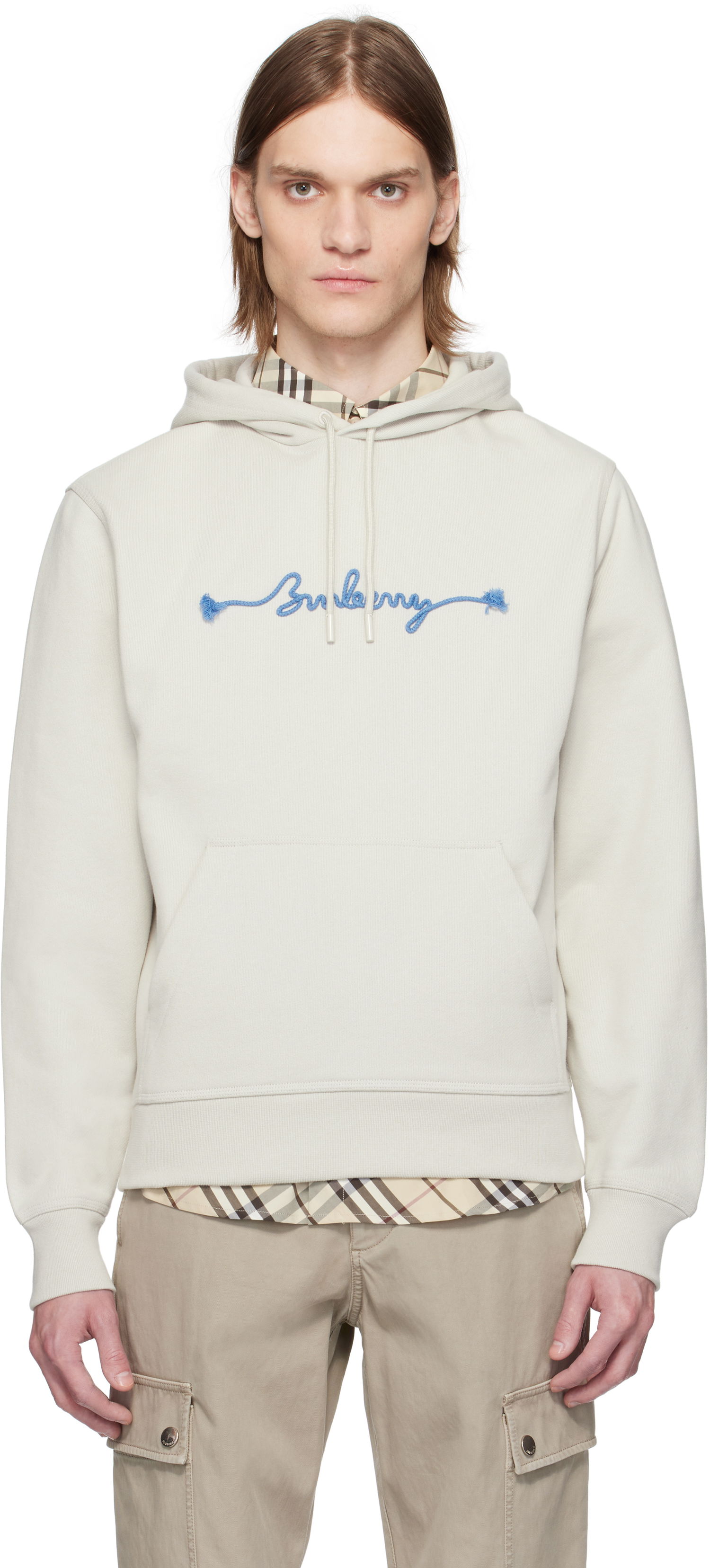 Mikina Burberry Burberry Knot Logo Cotton Hoodie Béžová | 8106292, 0
