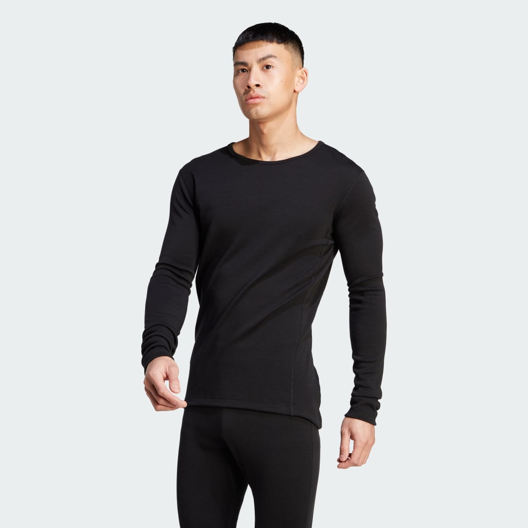 Tričko adidas Originals Xperior Merino 260 Baselayer Top Čierna | HZ8547, 0