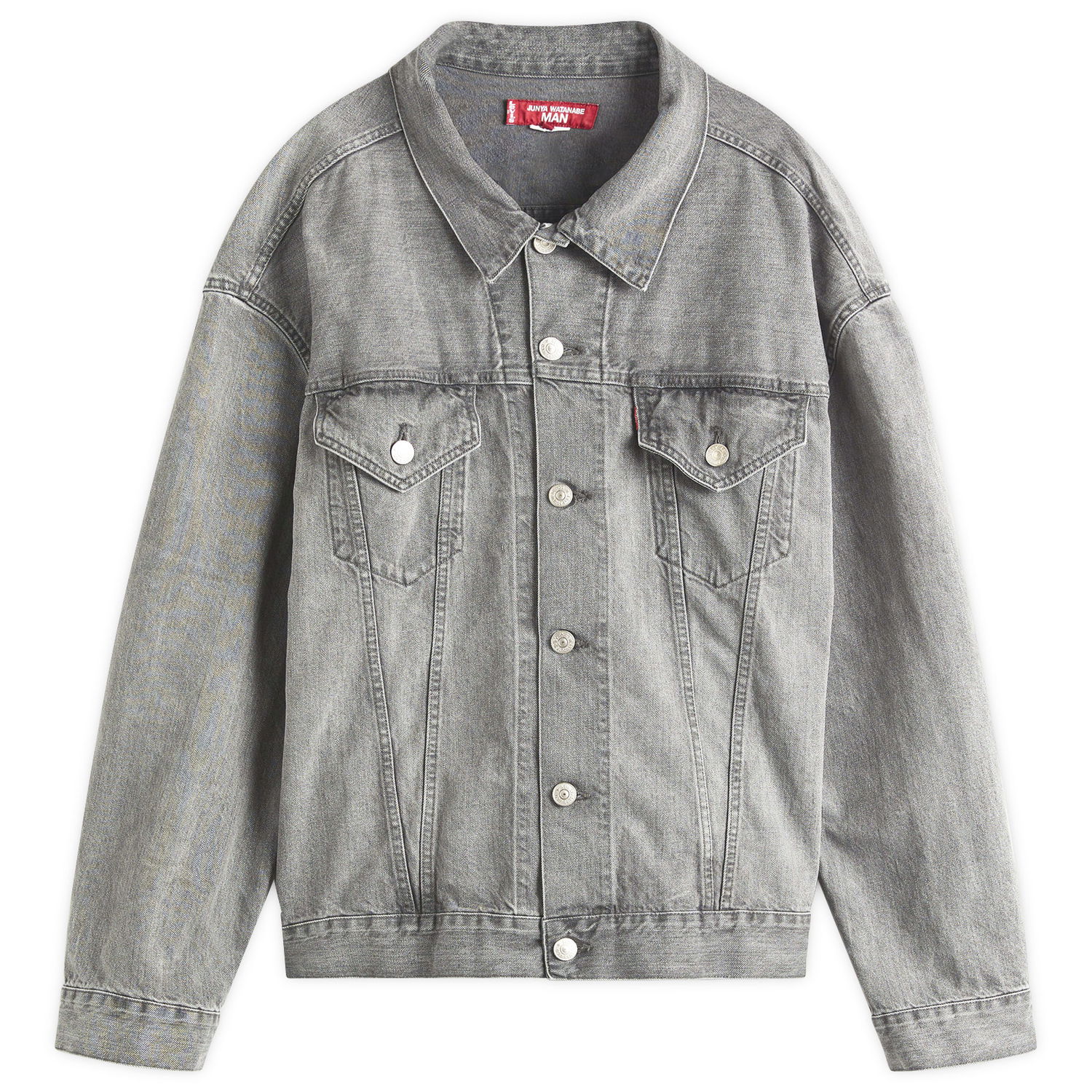 Bunda Junya Watanabe Junya Watanabe MAN x Levis Selvedge Trucker Jacket Šedá | WO-J203-051-1, 0