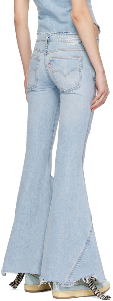 Džínsy ERL ERL Levi's Edition Distressed Flare Jeans Modrá | ERL07P301, 2