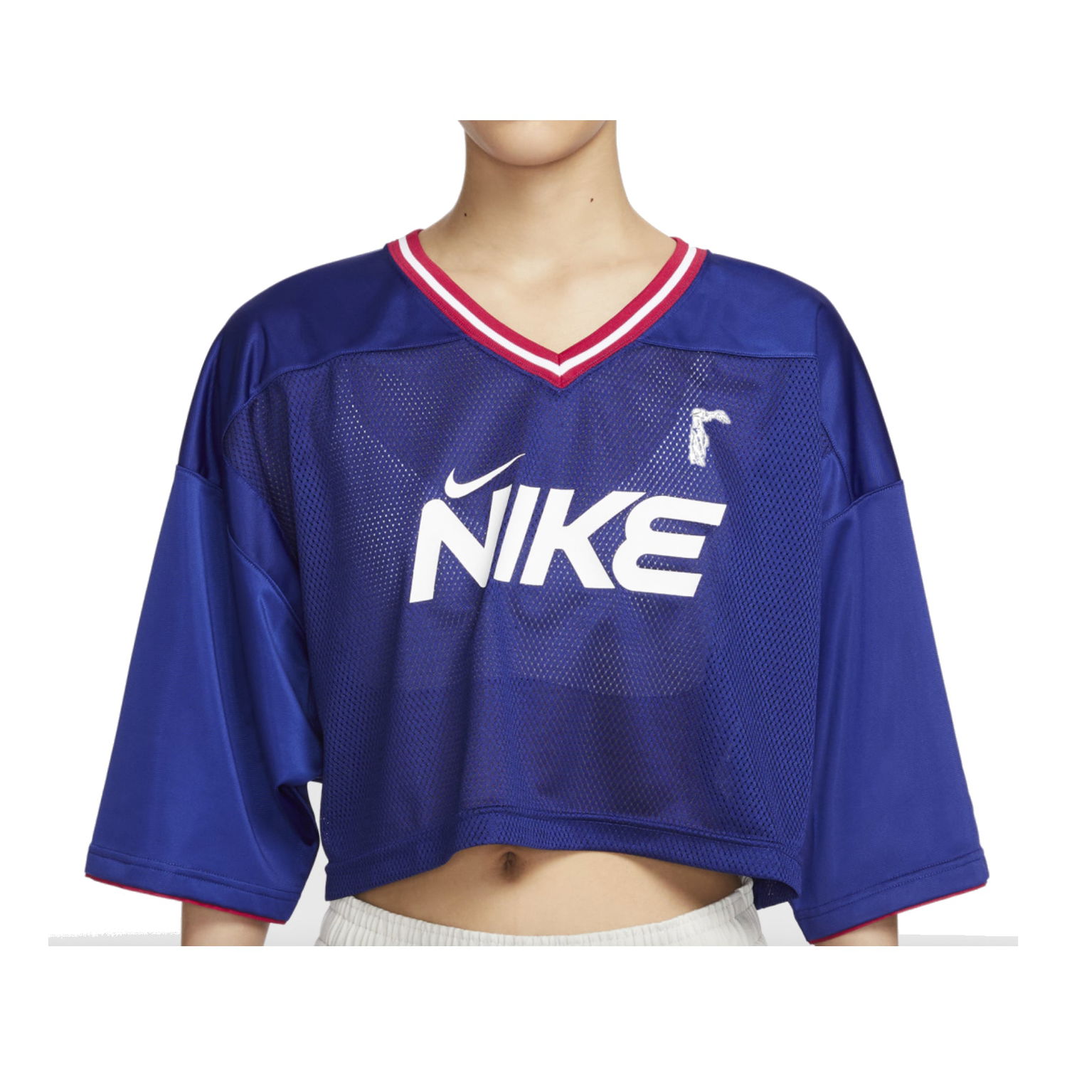 Crop Top Nike Sportswear Jersey 1972 Cropped Top Modrá | HF6288-455, 0