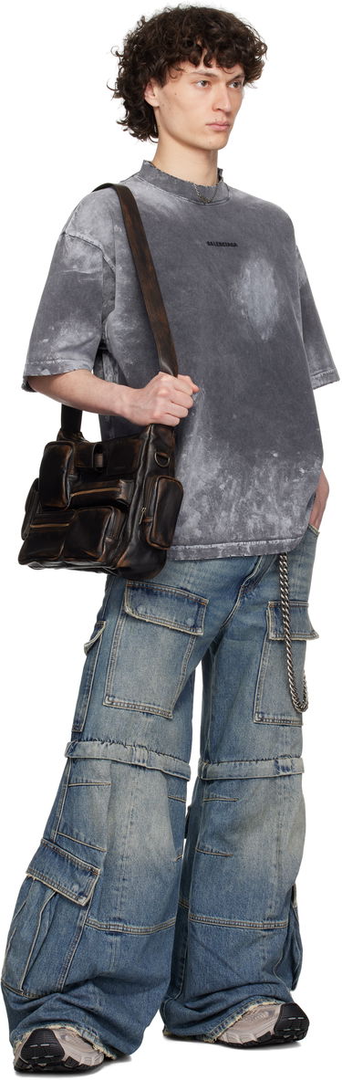 Taška cez rameno Balenciaga Balenciaga Superbusy Multi-Pocket Leather Messenger Bag Hnedá | 7852972ABFZ, 3