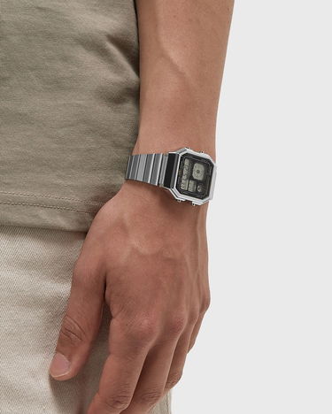 Hodinky CASIO Illuminator Digital Alarm Chronograph Water Resistant Watch Metalická | A130WE-1AEF, 2