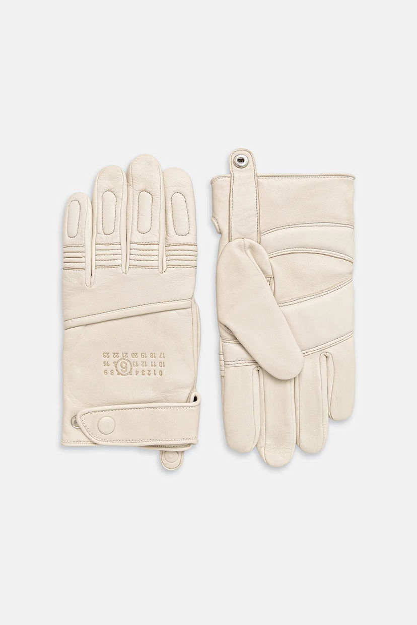 Rukavice Maison Margiela MM6 Maison Margiela x Agnelle Leather Gloves Béžová | SH2TS0003.M07014.101