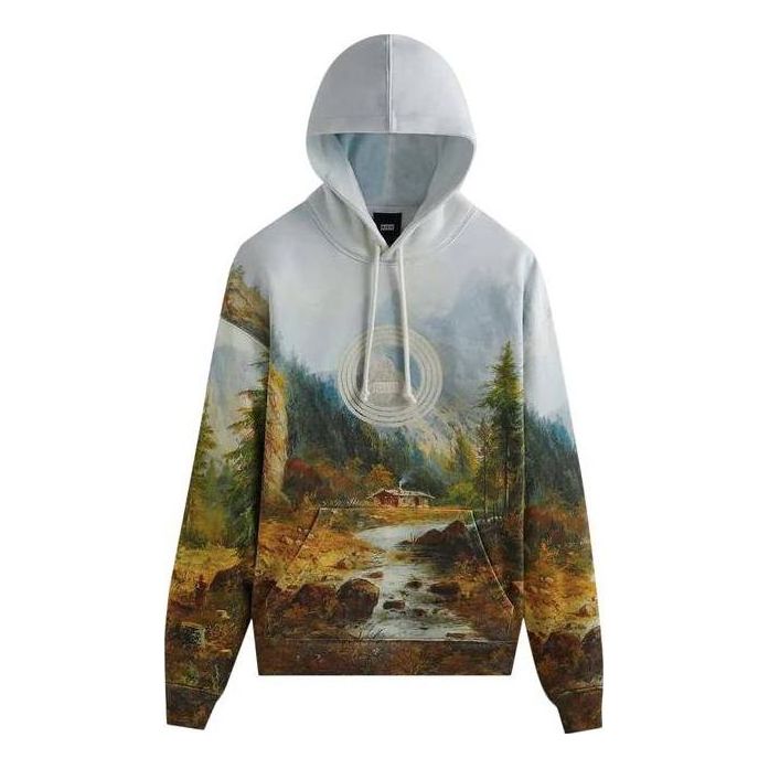 Mikina KITH KITH Alpine Nelson Terrain Print Hoodie Modrá | KHM030880-320