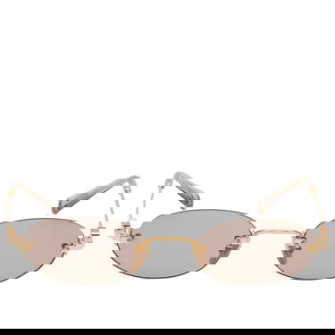 Slnečné okuliare Miu Miu Rimless Oval Sunglasses Metalická | 0MU-A54S-51-5AK20I, 2