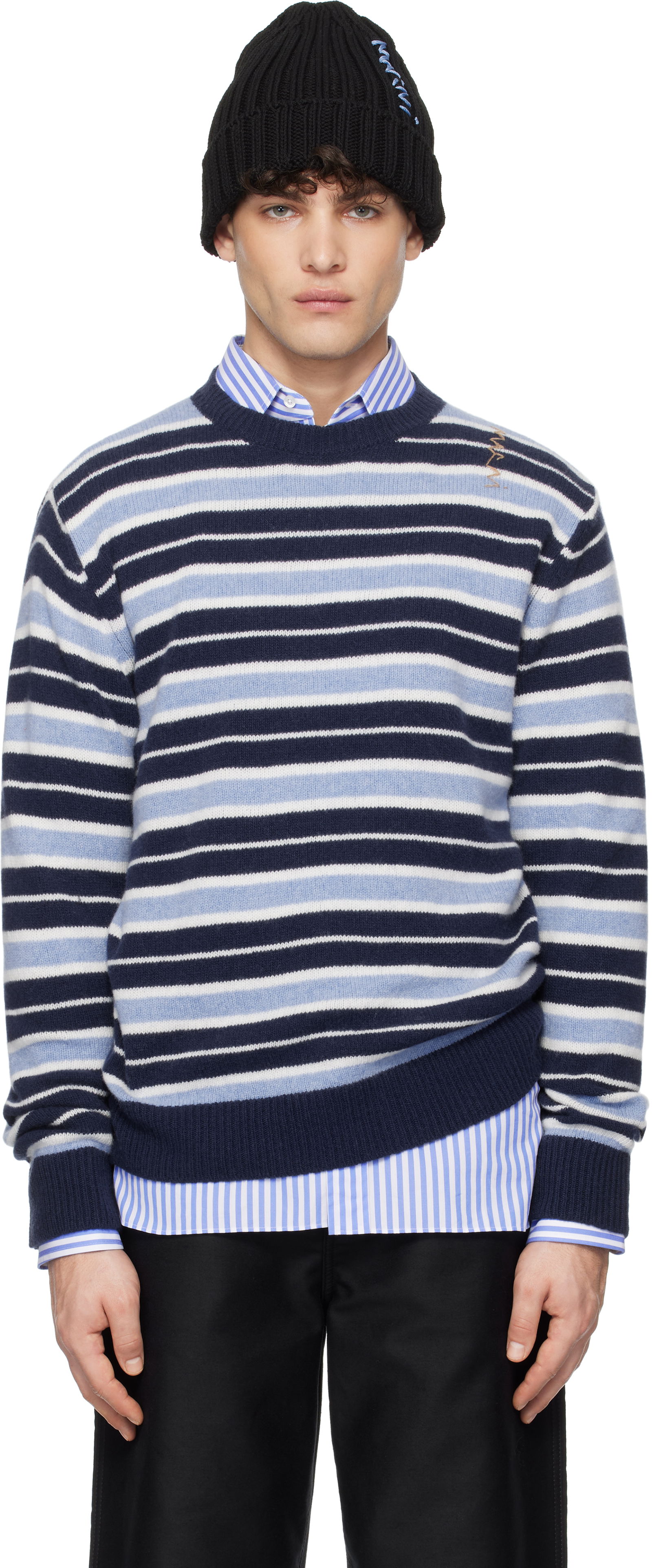 Marni Iconic Stripe Cashmere Blend Sweater
