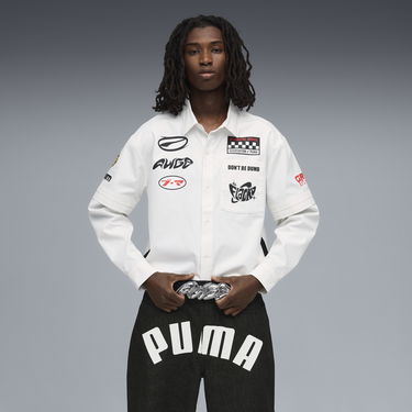 Opasok Puma A$AP ROCKY x PUMA AWGE Studded Rhinestone Buckle Belt Čierna | 055008_01, 1